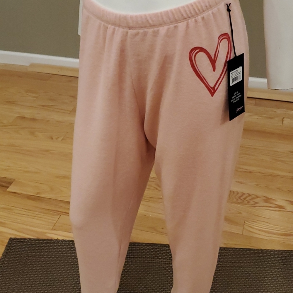 Wildfox Sketchy Heart Knox sweatpants